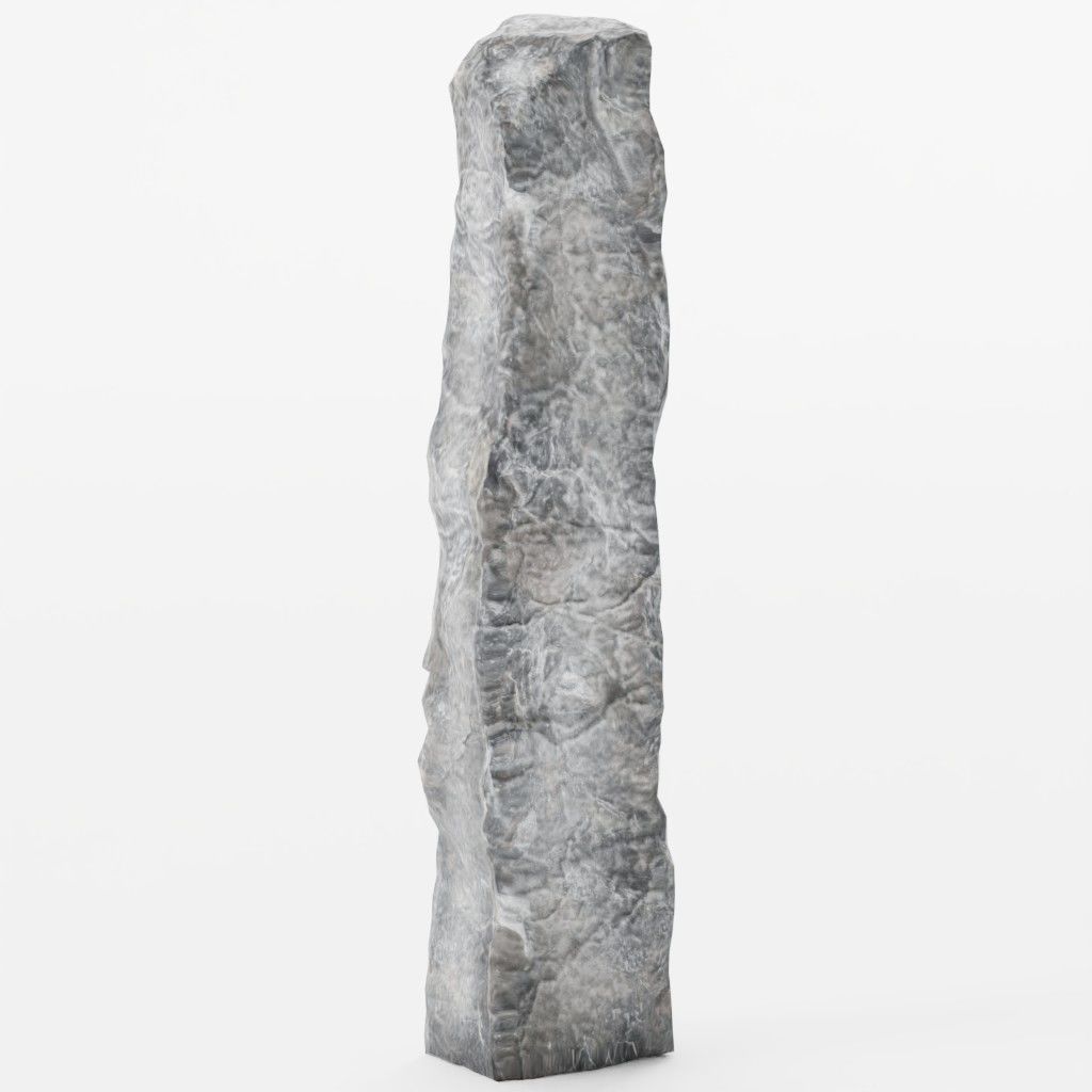 Standing Stones - 10 Low-Poly Monolith Models - Game-Ready Low-poly 3D model_8