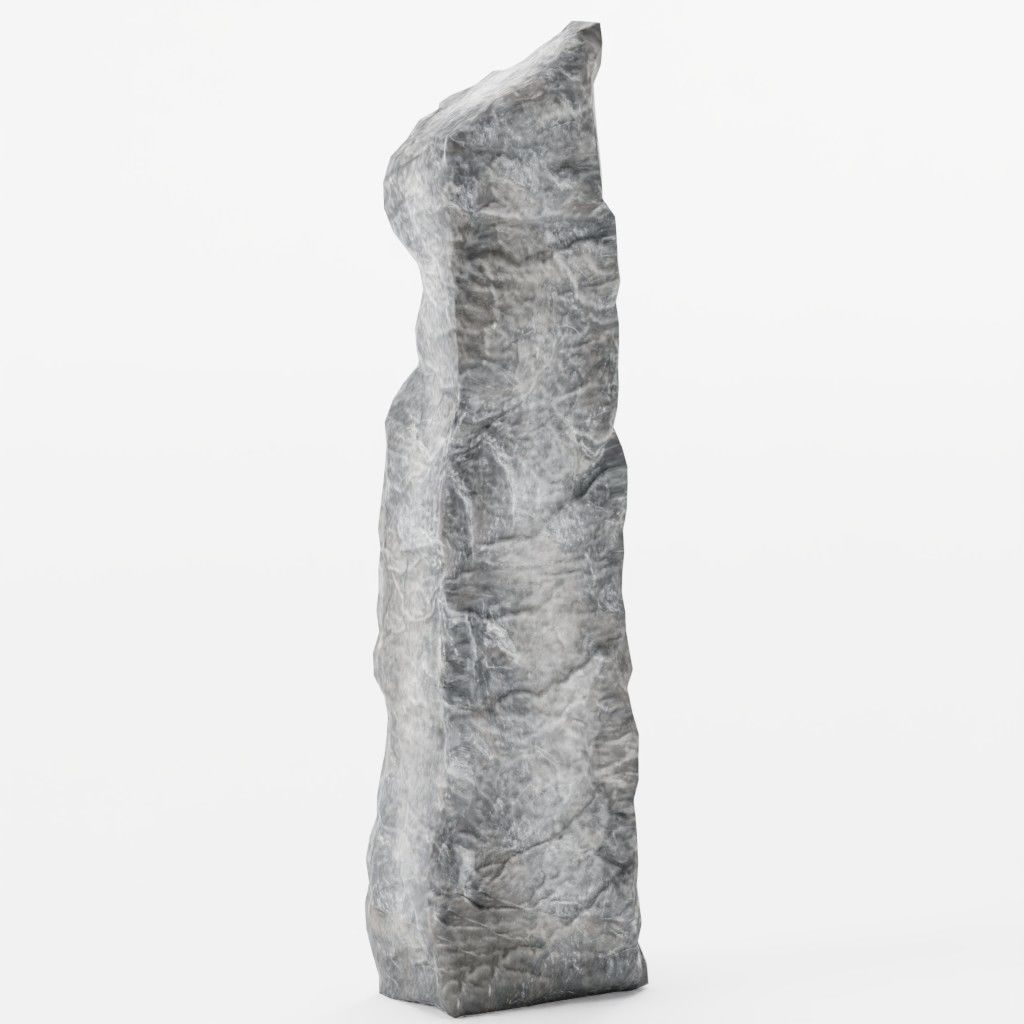 Standing Stones - 10 Low-Poly Monolith Models - Game-Ready Low-poly 3D model_6