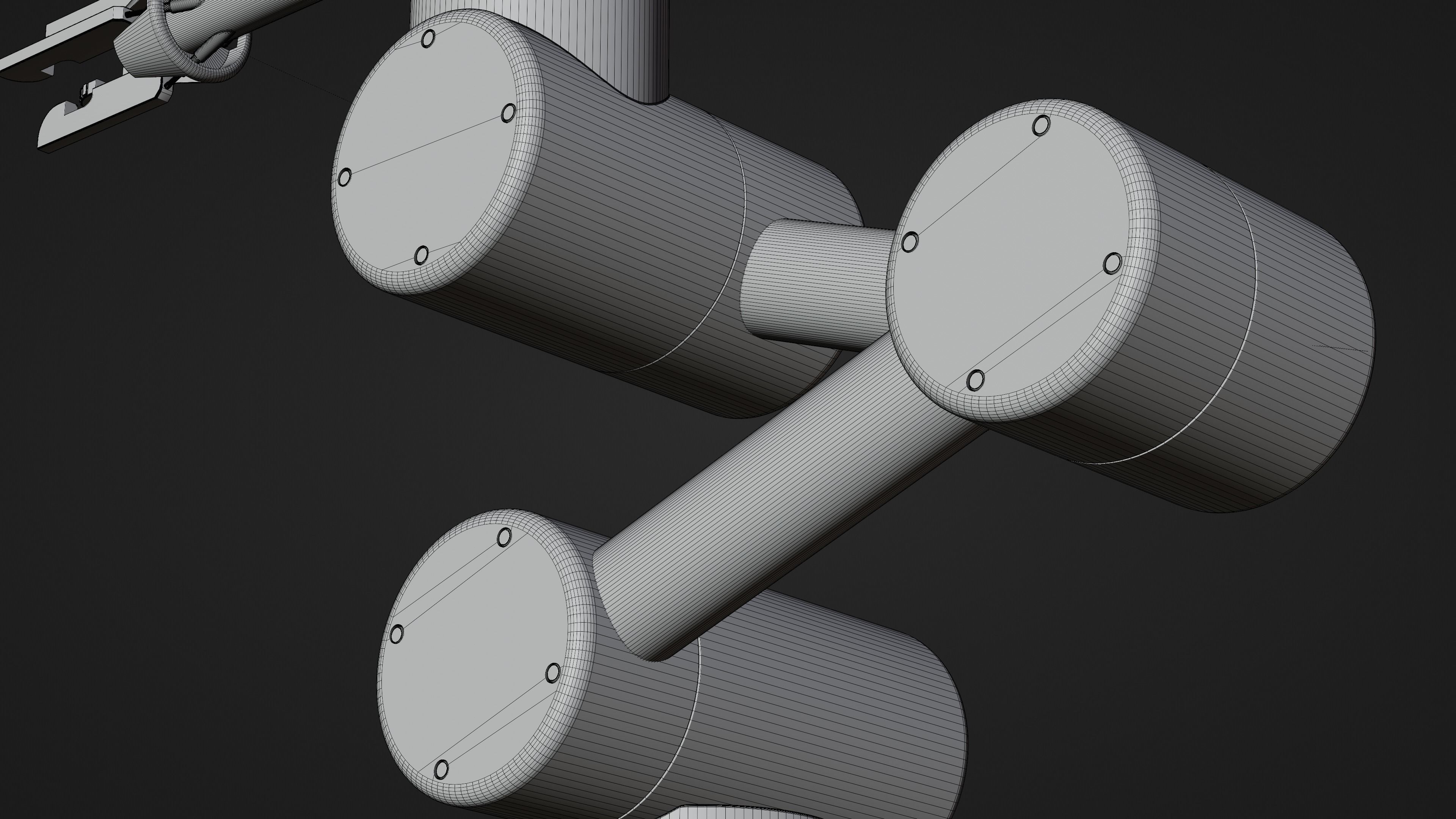 Industrial Robot red 3D model_7