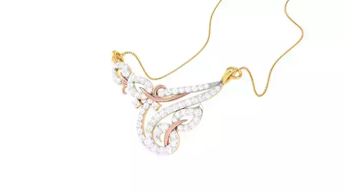 Women Necklace Pendants 3dm STL OBJ FBX Renders Details