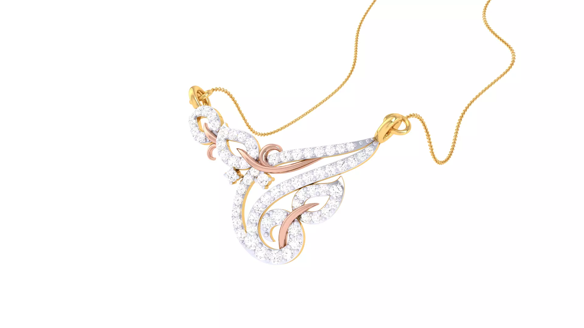 Women Necklace Pendants 3dm STL OBJ FBX Renders Details 3D print model_0