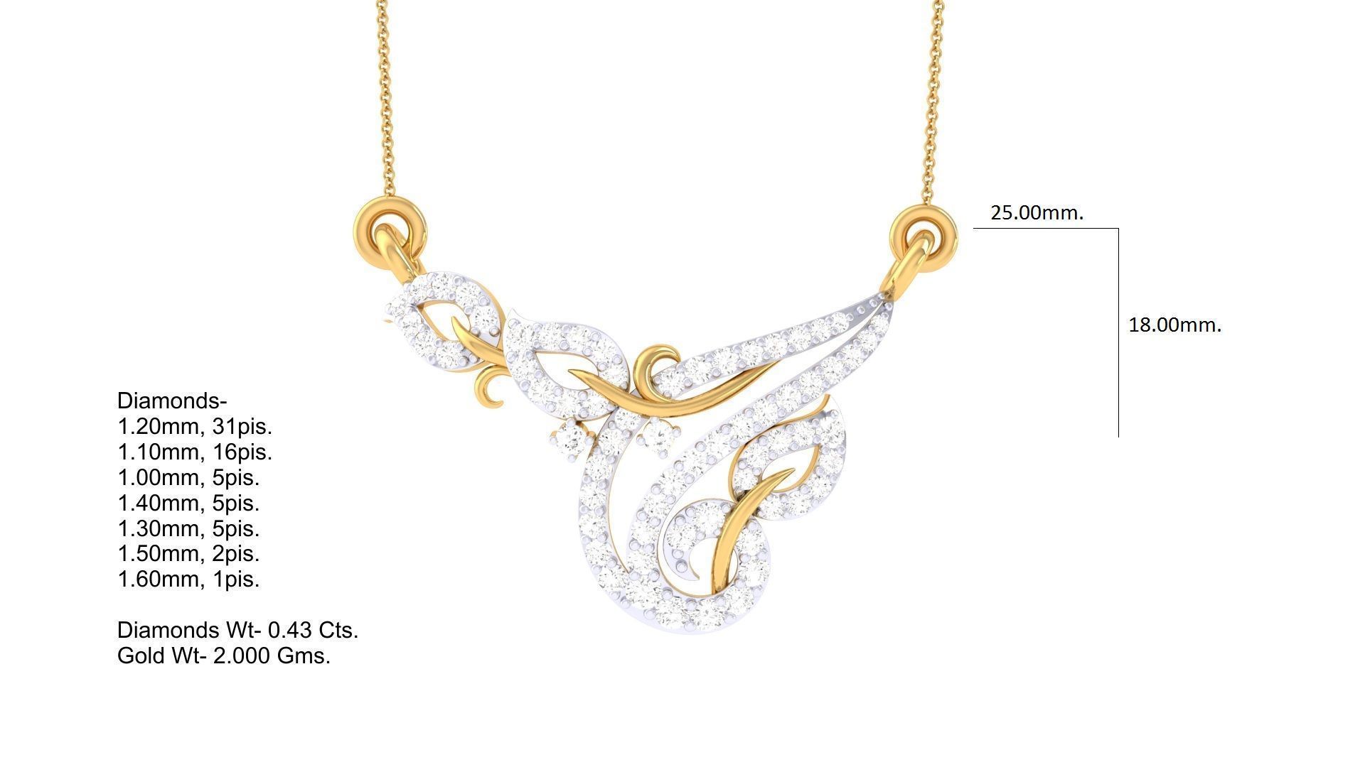 Women Necklace Pendants 3dm STL OBJ FBX Renders Details 3D print model_2