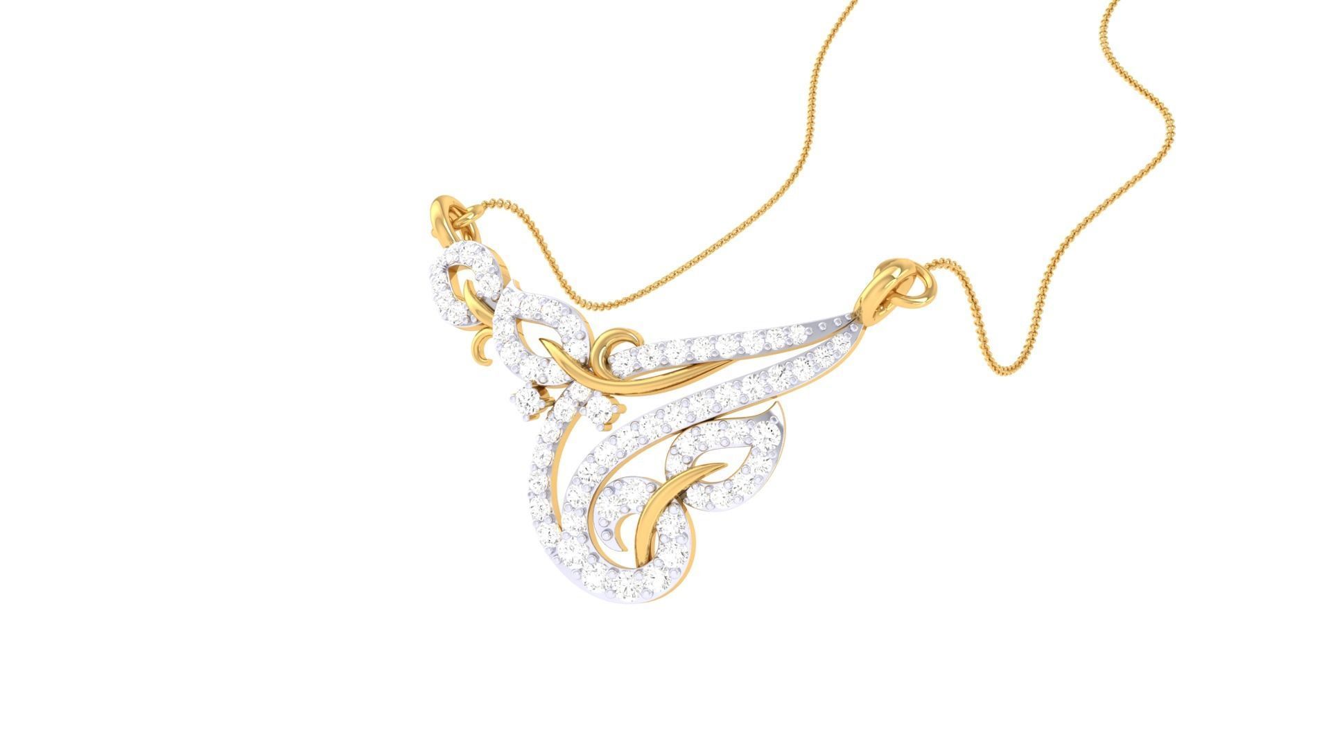 Women Necklace Pendants 3dm STL OBJ FBX Renders Details 3D print model_1