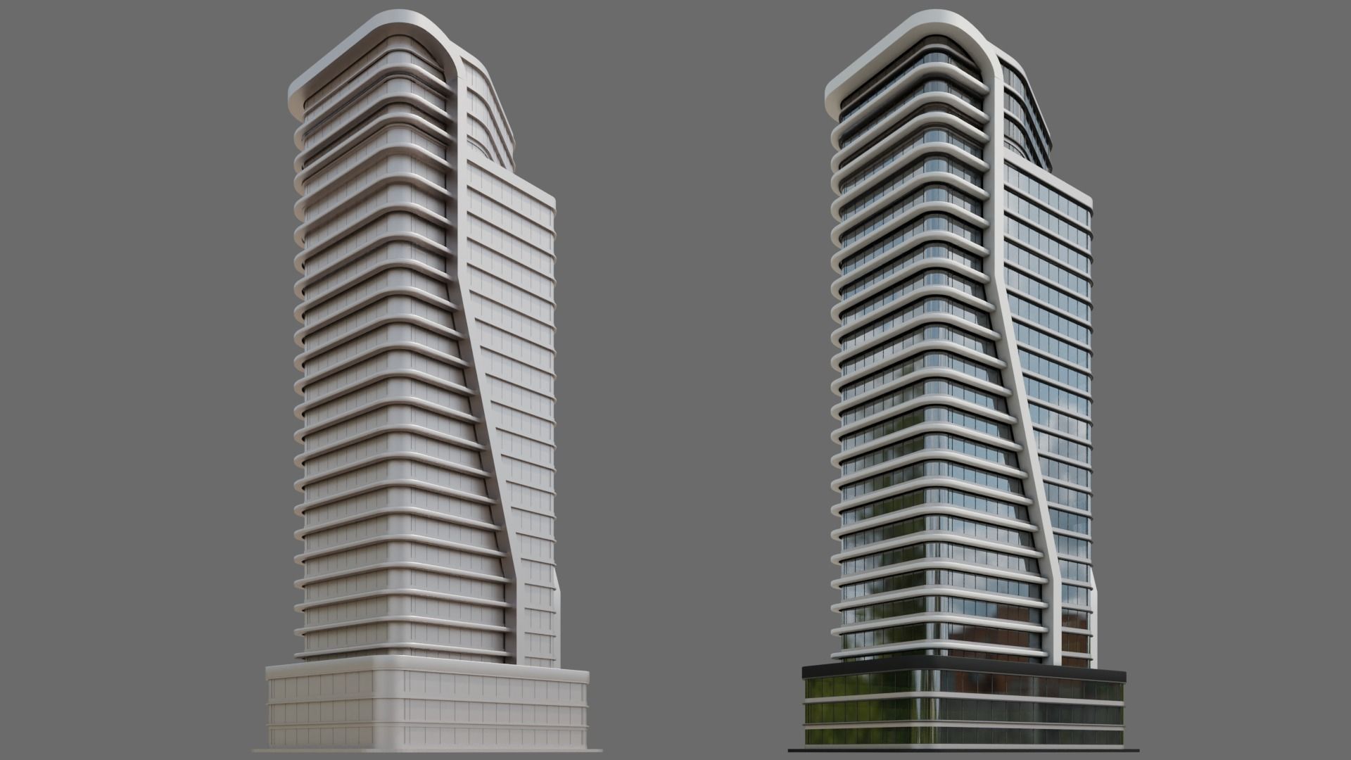High-Rise Building ID011 3D model_1