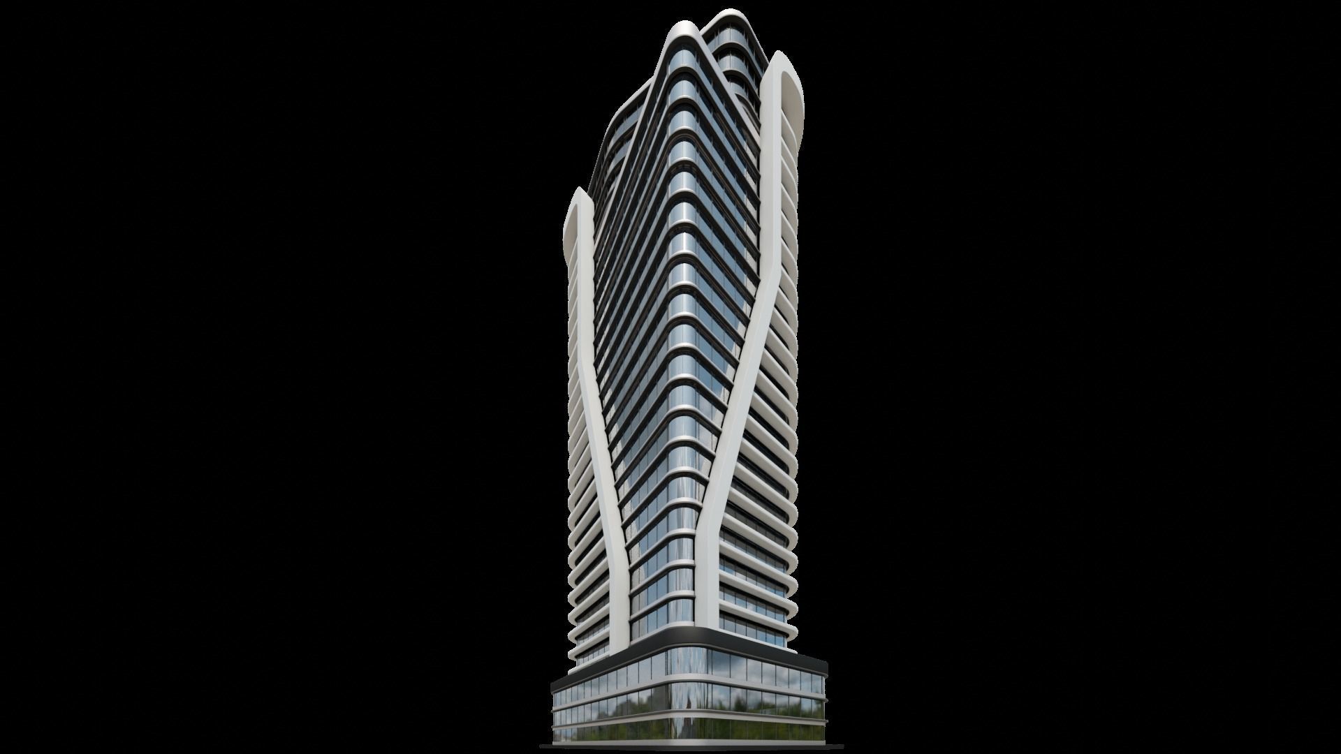 High-Rise Building ID011 3D model_4
