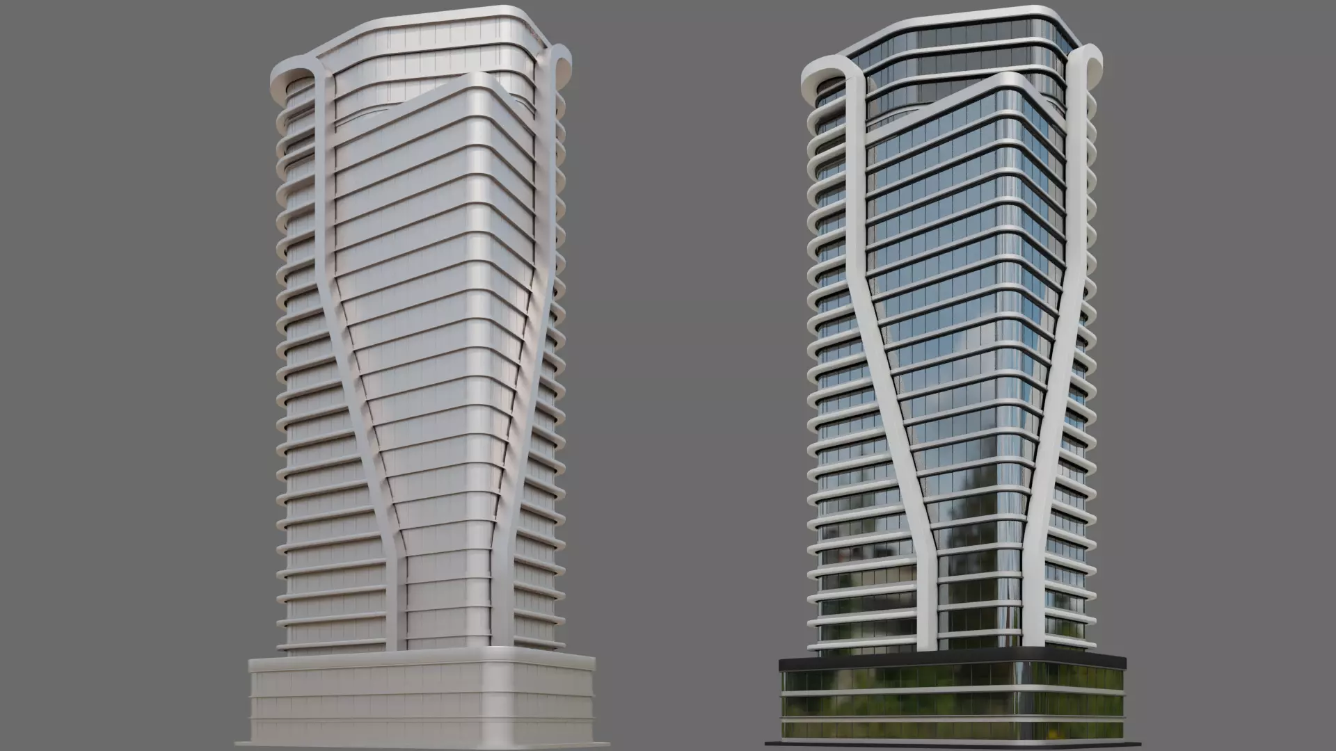 High-Rise Building ID011 3D model_0