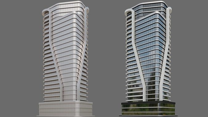 High-Rise Building ID011 3D model