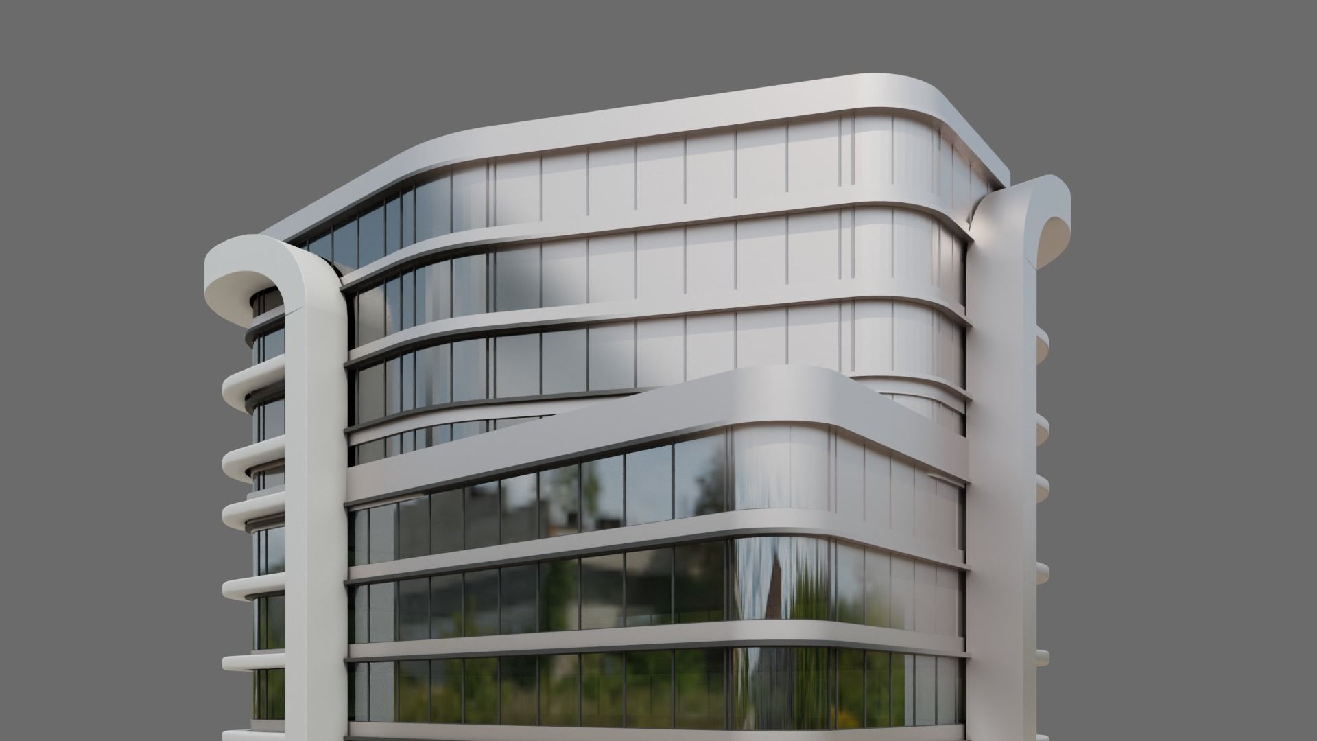 High-Rise Building ID011 3D model_2