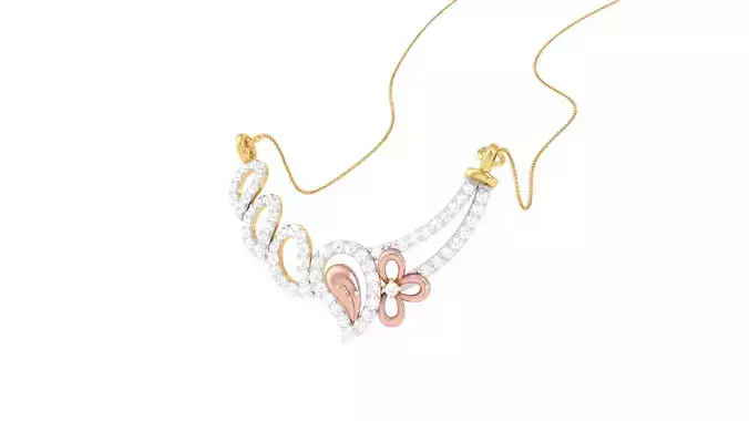 Women Necklace Pendants 3dm STL OBJ FBX Renders Details