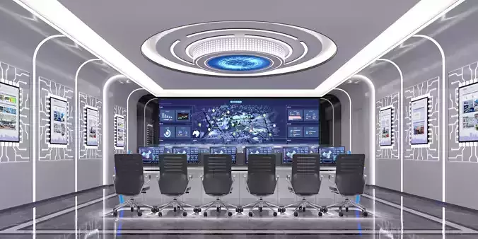 control room 3D model