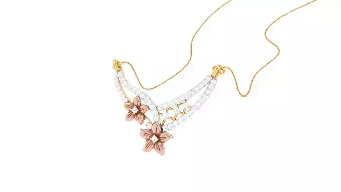 Women Necklace Pendants 3dm STL OBJ FBX Renders Details