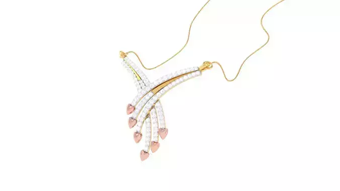 Women Necklace Pendants 3dm STL OBJ FBX Renders Details 3D print model