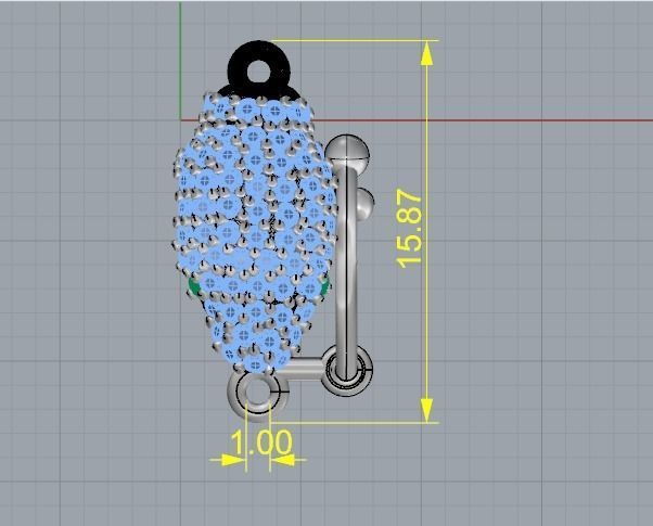 Snake head Lock Model 2983 3D print model_7