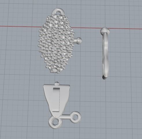 Snake head Lock Model 2983 3D print model_2