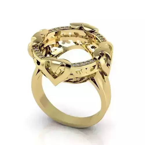 Ring with hearts Model 2981