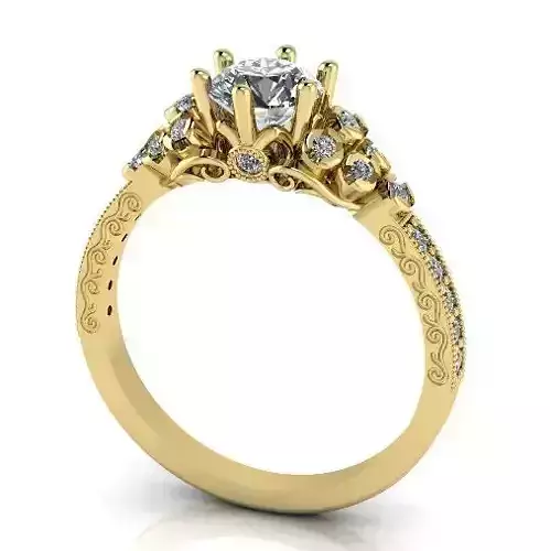 Ring with patterns Model 2980