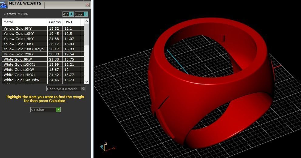Mens Ring with the letters G X Model 2977 3D print model_9