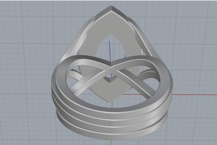 Marquise Ring Model 2974 3D print model_5