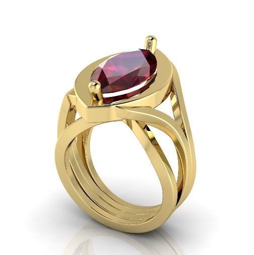 Marquise Ring Model 2974 3D print model_1