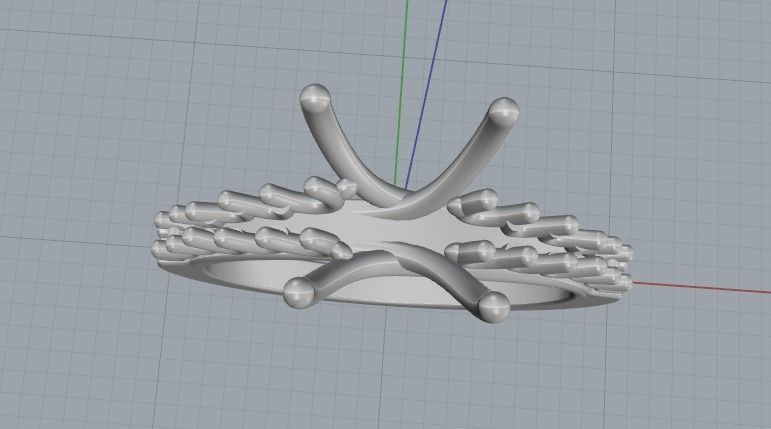 Soliter ring Model 2967 3D print model_3