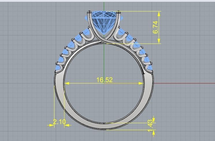 Soliter ring Model 2967 3D print model_6