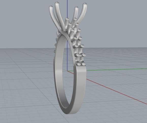 Soliter ring Model 2967 3D print model_4
