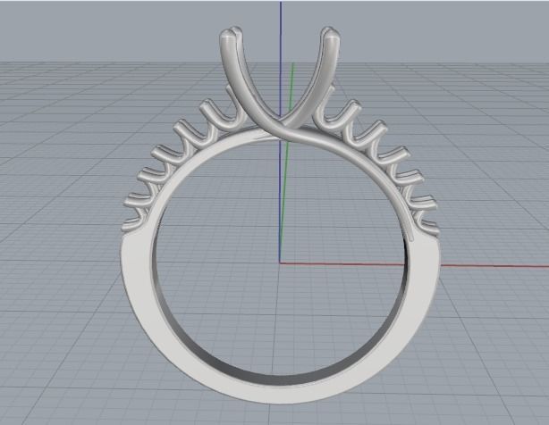 Soliter ring Model 2967 3D print model_2