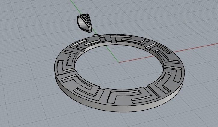 Pendant with patterns Model 2965 3D print model_5