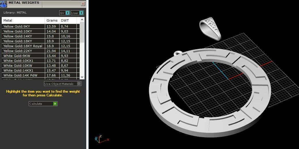 Pendant with patterns Model 2965 3D print model_8