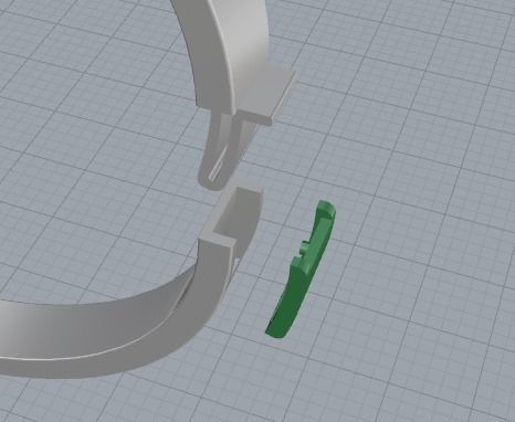 Bracelet without stones Model 2963 3D print model_4