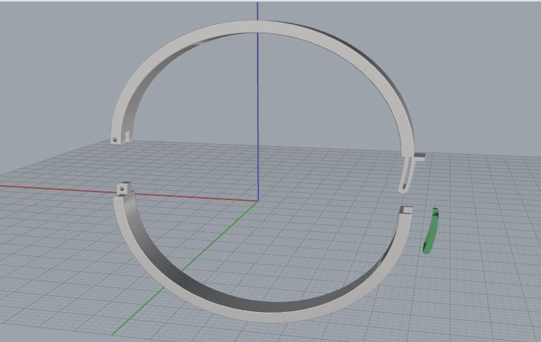 Bracelet without stones Model 2963 3D print model_2