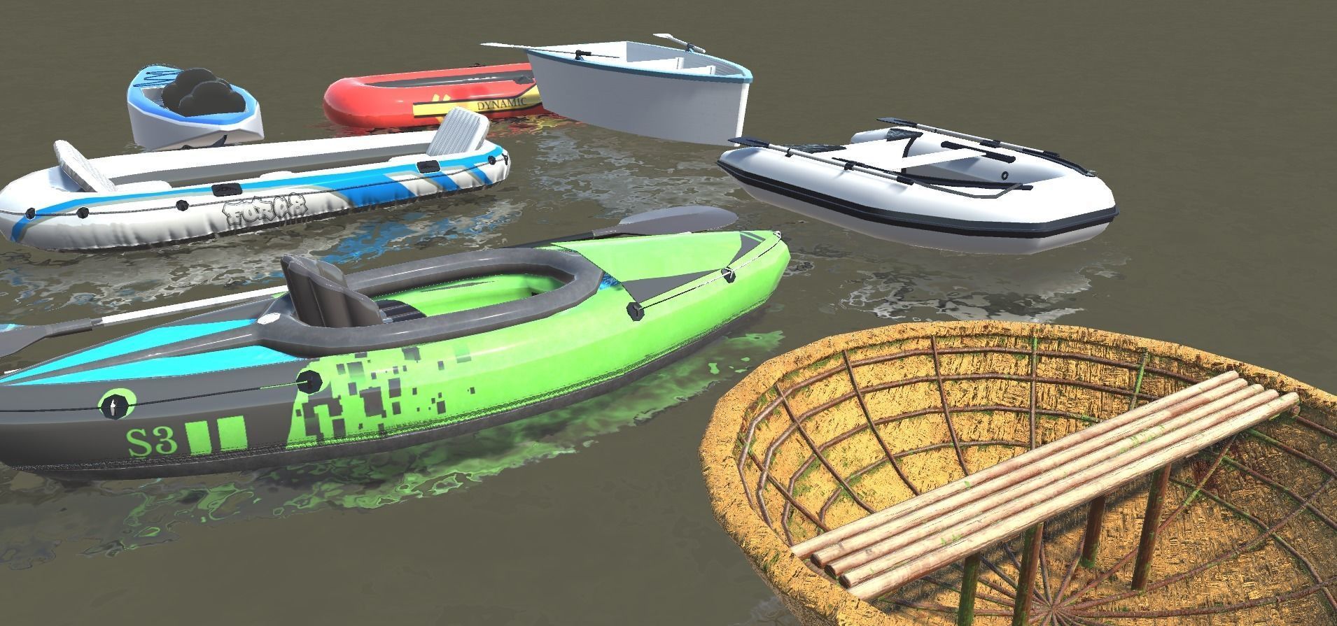 Boats collections Models 3D model_12