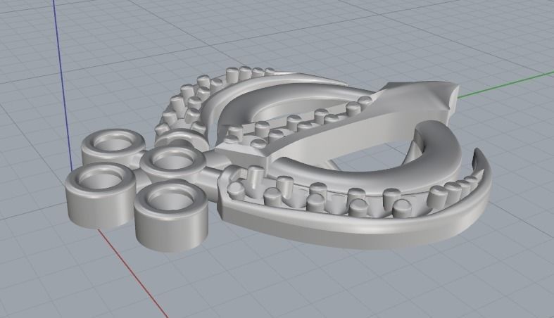 Pendant symbol of Khanda Model 2958 3D print model_3