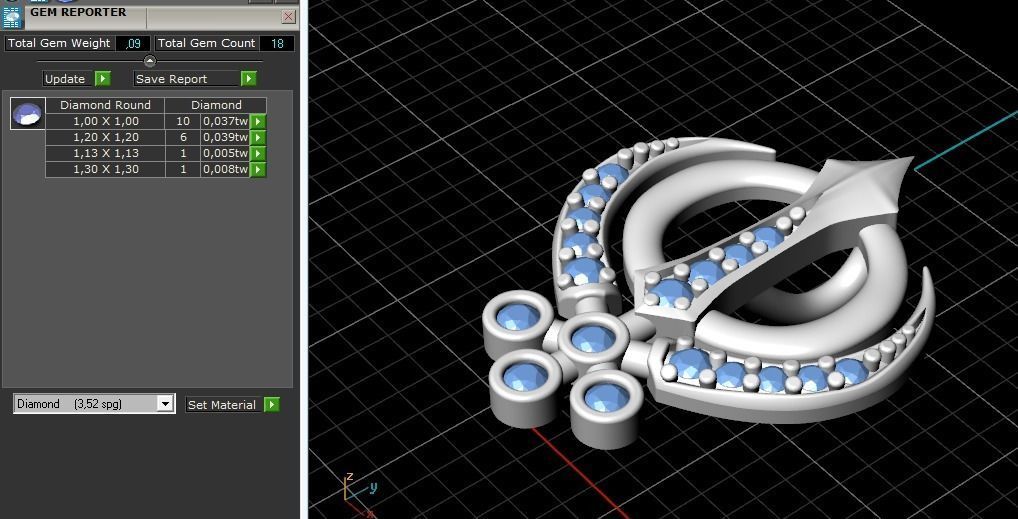 Pendant symbol of Khanda Model 2958 3D print model_9