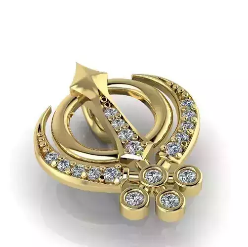 Pendant symbol of Khanda Model 2958