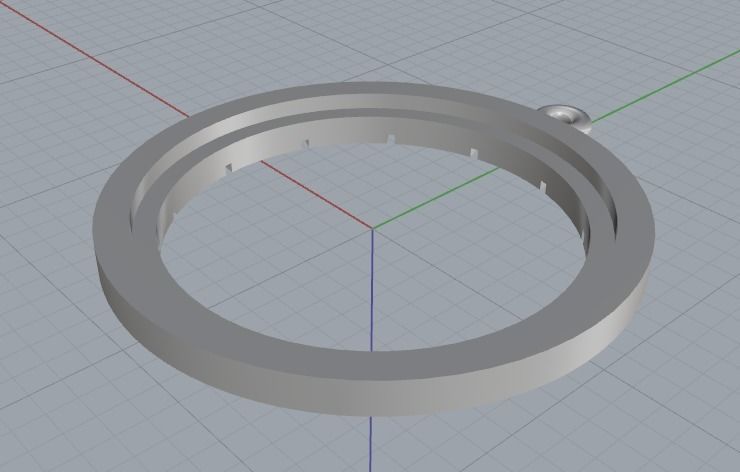 Pendant Model 2957 3D print model_4