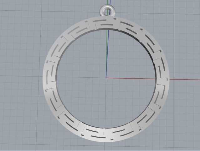 Pendant Model 2957 3D print model_2