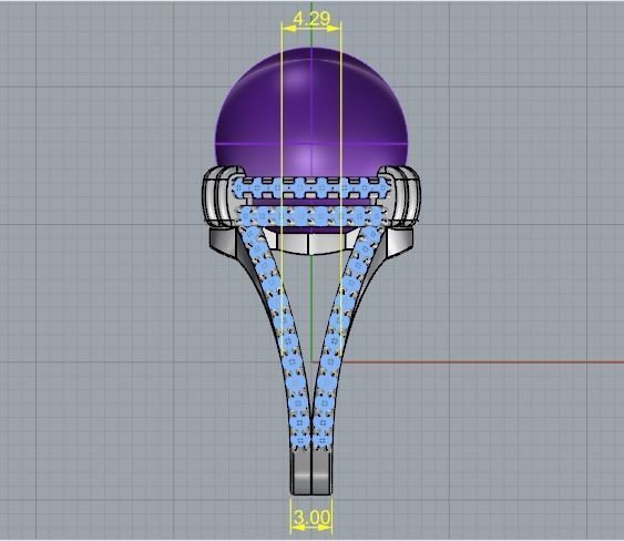 Pearl ring Model 2956 3D print model_7