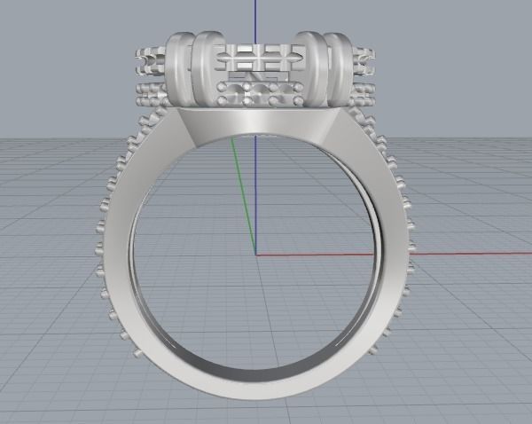 Pearl ring Model 2956 3D print model_2