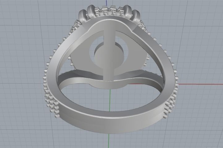 Pearl ring Model 2956 3D print model_4