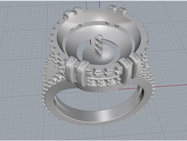 Pearl ring Model 2956 3D print model_5