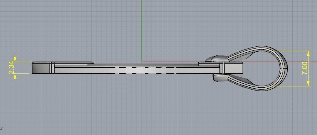 Horseshoe pendant Model 2954 3D print model_7