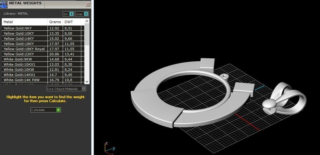Horseshoe pendant Model 2954 3D print model_8