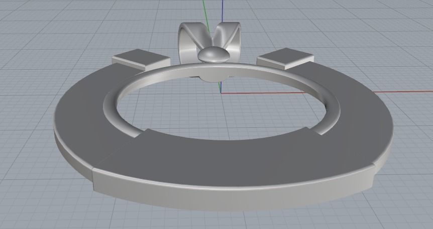 Horseshoe pendant Model 2954 3D print model_5