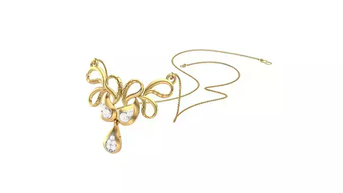 Women Necklace Pendants 3dm STL OBJ FBX Renders Details 3D print model