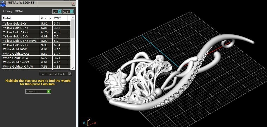 Pendant Model 2953 3D print model_8