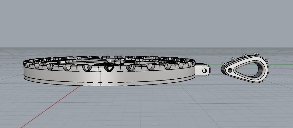 Pendant watch Model 2950 3D print model_3