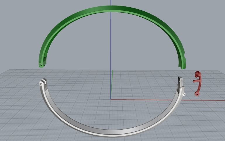 Bracelet without stones Model 2949 3D print model_2