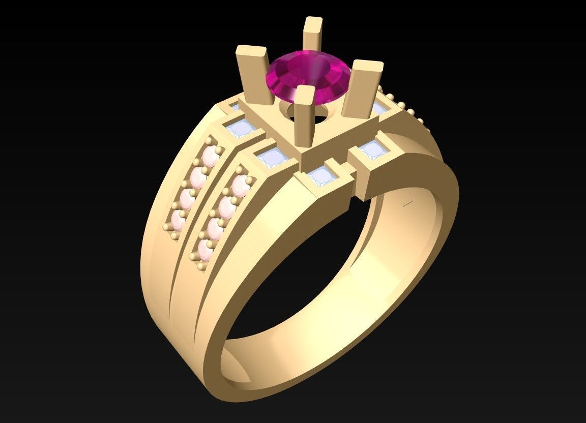 Diamond Rings - N4233 3D print model_1