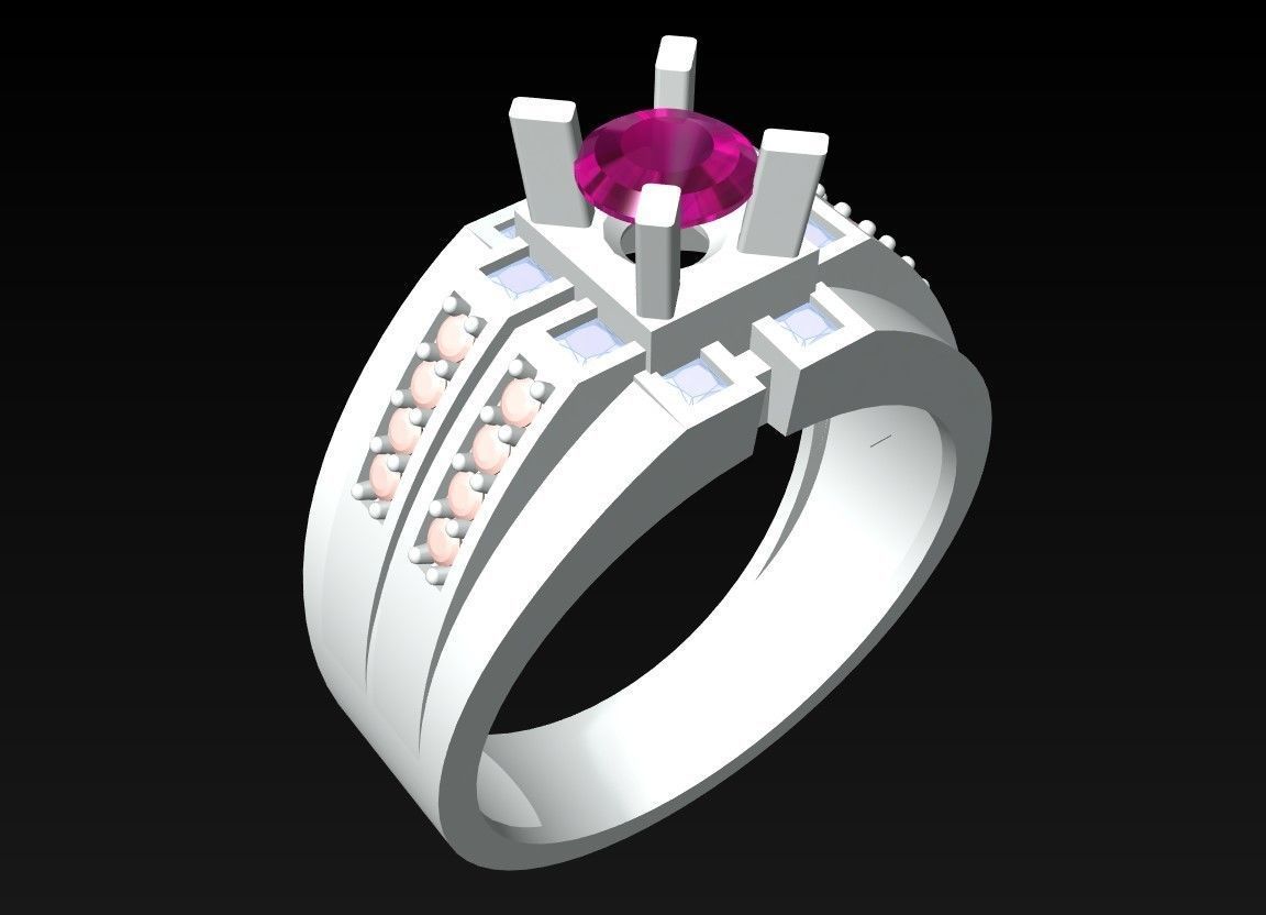 Diamond Rings - N4233 3D print model_3